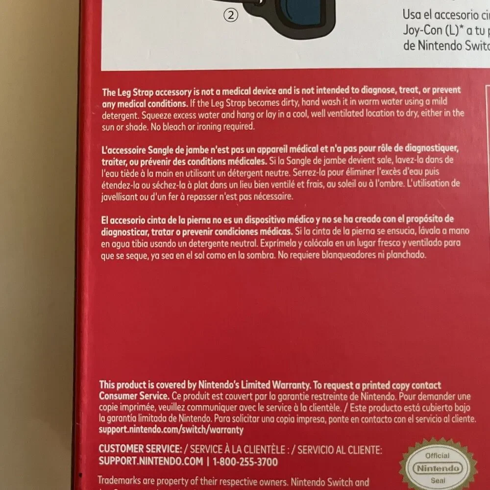 Leg Strap - Nintendo Switch, Brand New